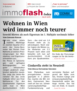 FindMyHome.at ImmoBarometer im ImmoFlash vom 04.07.2012