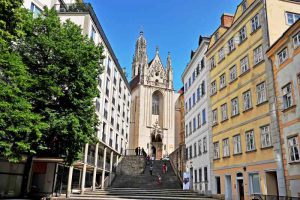 Wiener Innenstadt: Blick auf die Kirche Maria am Gestade