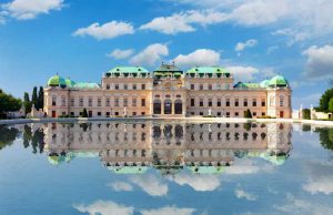 Blick auf Schloss Belvedere