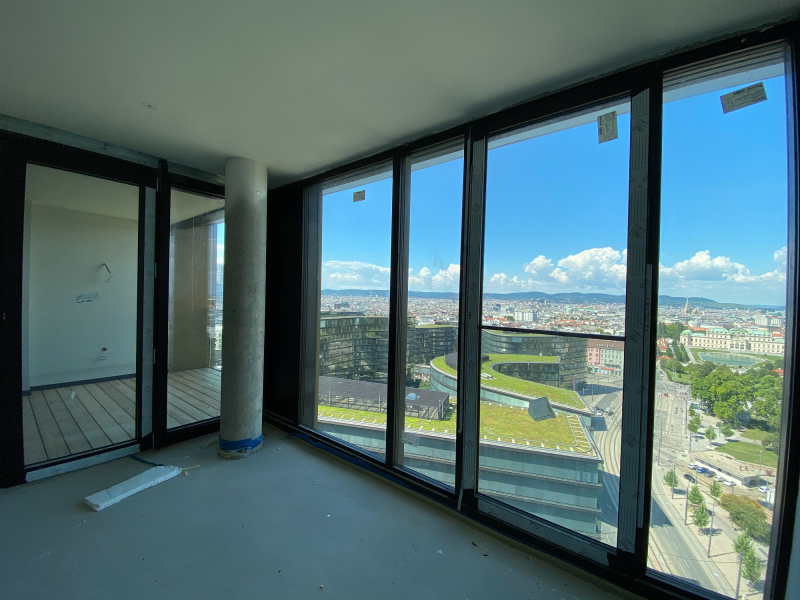Raumhohe Glasfronten Mit Herrlichem Miete Wien 1100 Findmyhome Immobilien 3565213