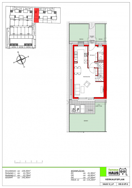 Mehr Platz und Freiheit im neuen Reihenhaus mit 114m² Wohnfläche, 50m² Keller, Eigengarten, Dachterrasse und Garagenplatz /  / 1230 Wien Liesing / Bild 6
