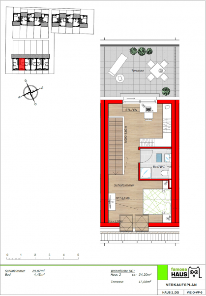Fixpreis und Fertigstellungsgarantie: ziegelmassives Reihenhaus mit Keller, Dachterrasse, Eigengrund und Garagenplatz /  / 1230 Wien Liesing / Bild 8