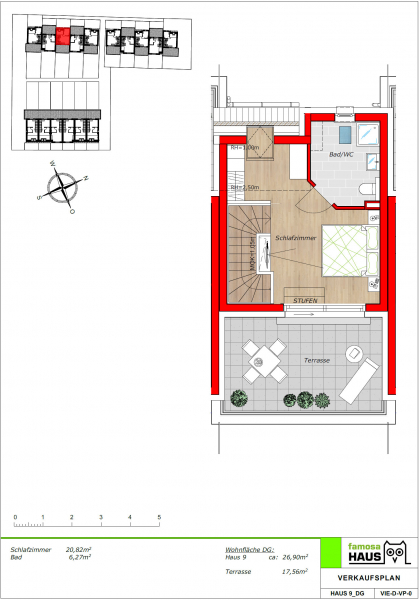 Fixpreis und Fertigstellungsgarantie: Reihenhaus mit 4 Zimmern, Keller, Terrasse, Garten, Dachterrasse und Garagenplatz. /  / 1230 Wien Liesing / Bild 9