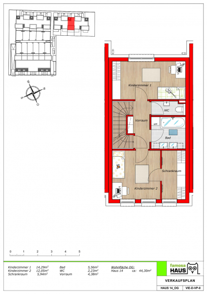 Provisionsfrei: Niedrigenergie-Reihenhaus mit 113m² Wohnfläche, Keller, Terrasse, Dachterrasse, Garten und Garage /  / 1230 Wien Liesing / Bild 5