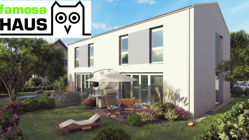 Wohnen ohne Verzicht: Niedrigenergie-Doppelhaushälfte mit Vollunterkellerung, Terrasse und Eigengarten