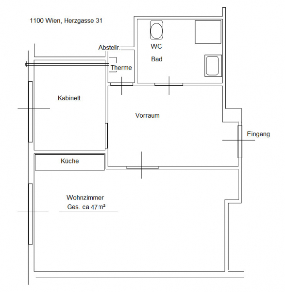 Anleger Gelegenheit: 1,5 Zimmer Wohnung Nhe Quellenstrae /  / 1100 Wien / Bild 8