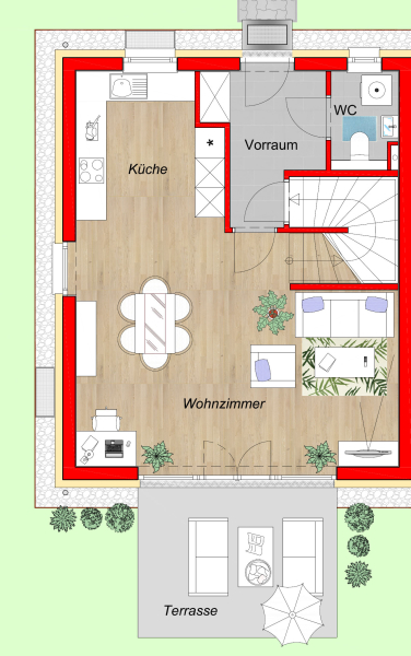 Wohnbaugefrdertes Ziegel-Einfamilienhaus mit Vollunterkellerung und Eigengrund /  / 2460 Bruck an der Leitha / Bild 3