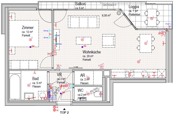 PROVISIONSFREI: Super Lage fr Studenten - direkt neben dem Campus. 2 Zimmer, Balkon, Erstbezug! (2) /  / 3500 Krems an der Donau / Bild 6