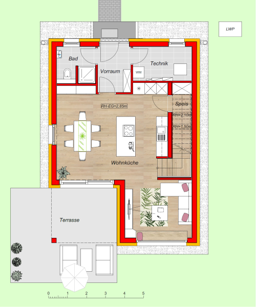 Provisionsfreie Doppelhaushälfte mit 117m² Wohnfläche, 28m² Terrasse, Eigengrund und 2 Parkplätze /  / 2460 Bruck an der Leitha / Bild 0