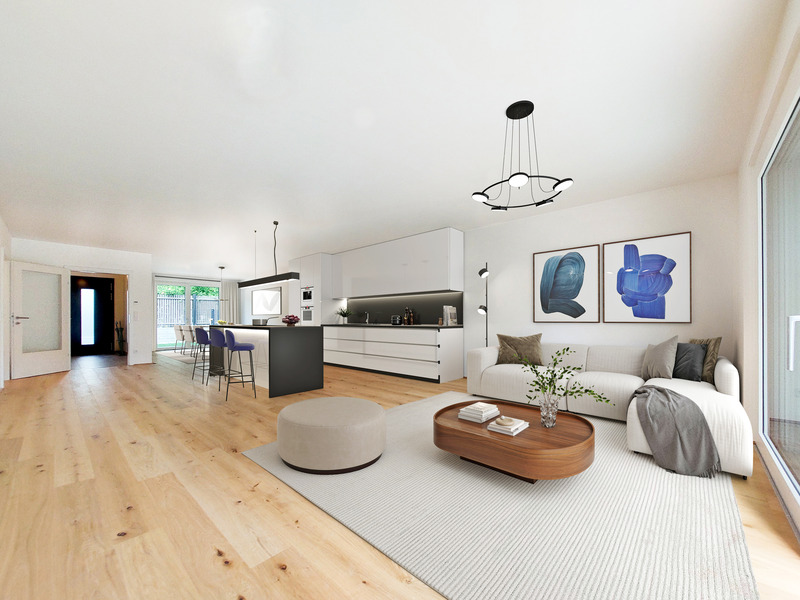DREAM GARDEN APARTMENT WITH EXCELLENT ROOM LAYOUT - SPACIOUS LIVING KITCHEN AND 3 BEDROOMS /  / 1220 Wien / Bild 2