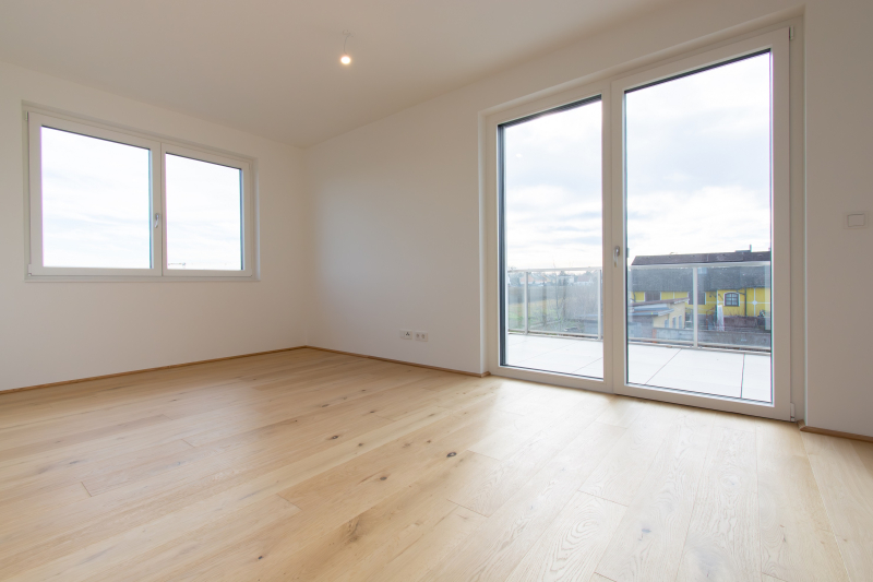 FIRST OCCUPANCY: 4-ROOM APARTMENT WITH HIGH-QUALITY FITTED KITCHEN AND SPACIOUS TERRACE! /  / 1220 Wien, 22. Bezirk, Donaustadt / Bild 2