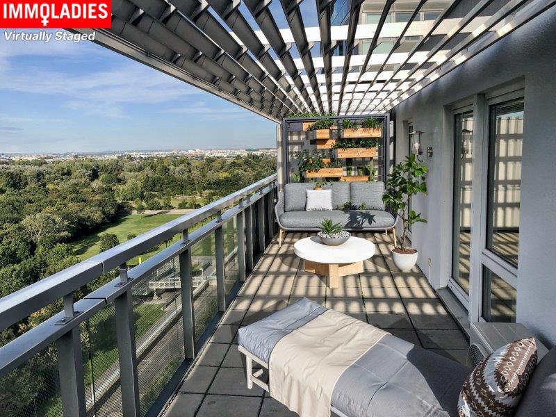 Penthouse-Feeling! On the TOP of the tower inkl. 21 m Terrasse und unverbauten Fernblick!
