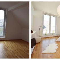 Home Staging Beispiel für ein Schlafzimmer