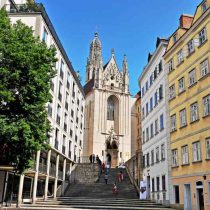 Wiener Innenstadt: Blick auf die Kirche Maria am Gestade