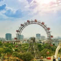 Blick aufs Wiener Riesenrad im 2. Bezirk