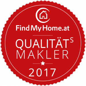Das Qualitätsmakler-Siegel von FindMyHome.at für das Jahr 2017